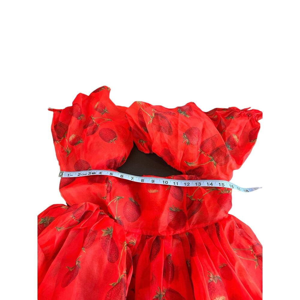 Selkie Red Strawberry-Print Mini Dress - Picture 10 of 12